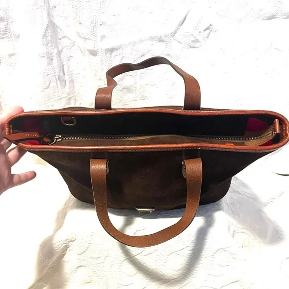 Dooney & Bourke Suede Tote Bag - REHAB PIECE - Picture 3 of 9